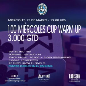 Todo listo para el 100 Miércoles CUP WARM UP 3K GTD en el Radisson 014af7d7 9022 4ba4 8b59 abce6ef40021