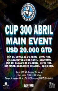 ¡El CUP Abril tiene fecha! ¡Del 20 al 27, el mejor póker en el Radisson Victoria Plaza! a006386c c65c 4557 8360 a21ae5c1c12c