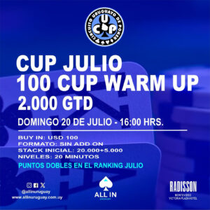 Hoy Domingo 16:00 Hrs comienza la SEMANA CUP con el evento START UP en Radisson Montevideo. DE95A4E1 4ACB 4F1F AD20 42427246992A